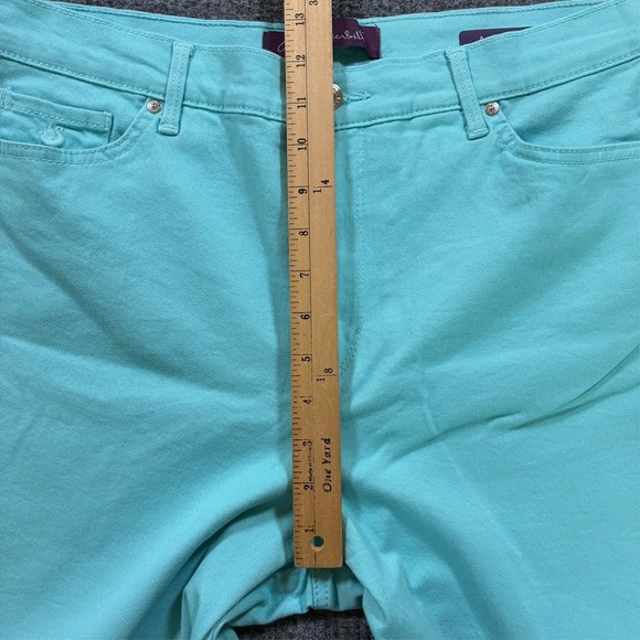 Gloria Vanderbilt Amanda Womens Straight Pants Size 14 Aqua Stretch High Rise - Picture 9 of 12